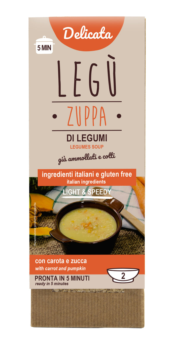 Zuppa Delicata - Carota e Zucca - LEGU' - porzione per 2 persone