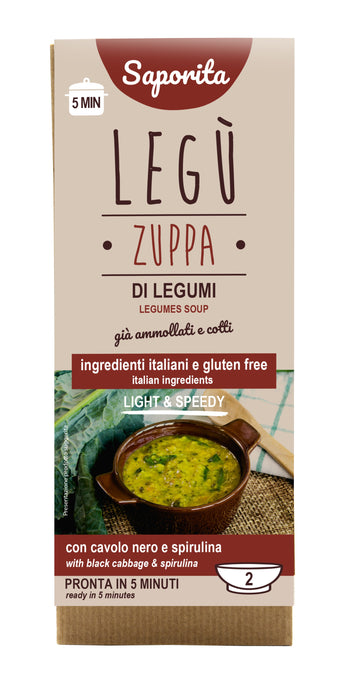 Zuppa Saporita - Cavolo Nero e Spirulina - LEGU' - porzione per 2 persone